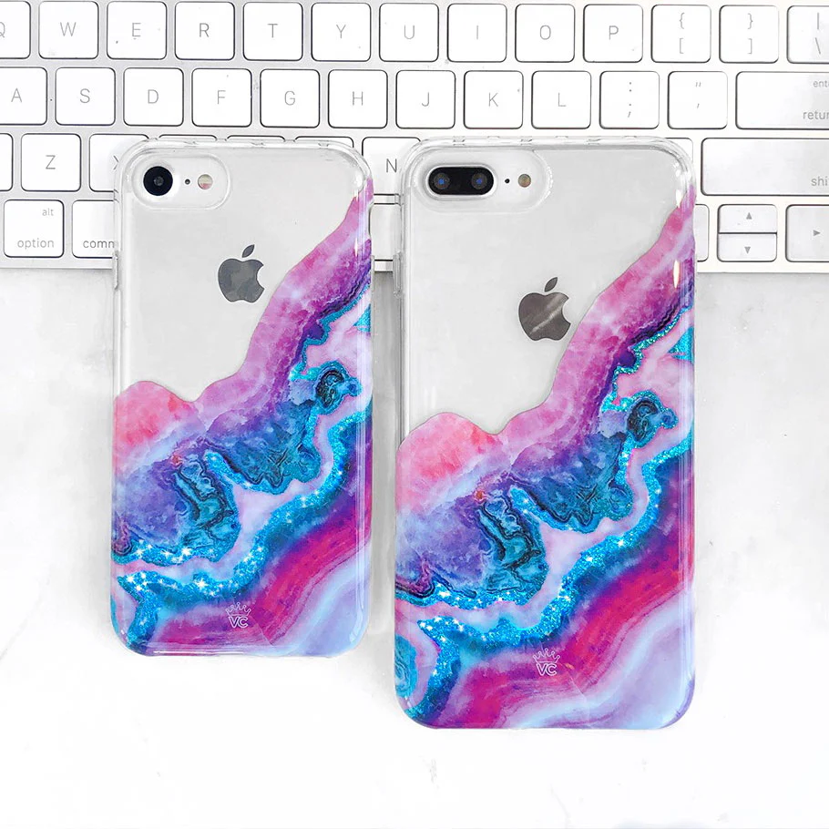 Geode Glitter Clear iPhone Case - Image 14