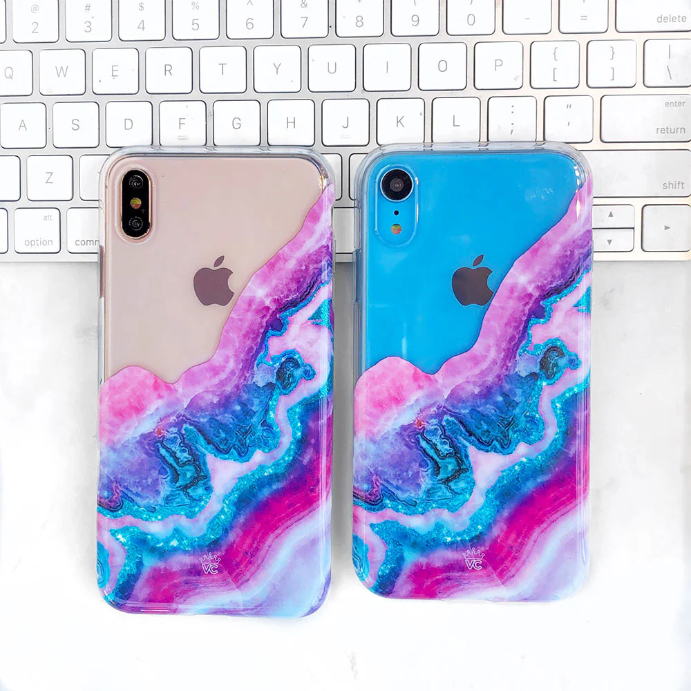Geode Glitter Clear iPhone Case - Image 42