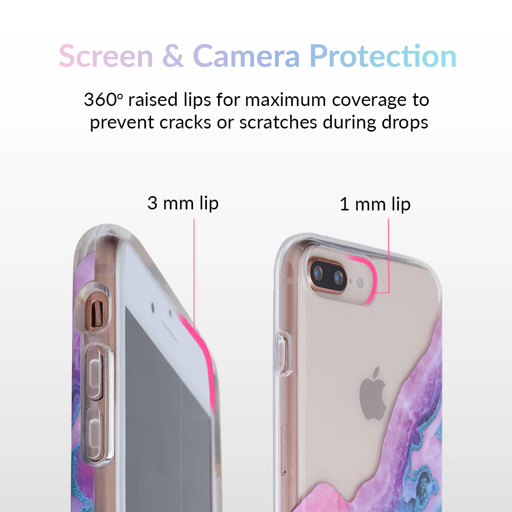 Geode Glitter Clear iPhone Case - Image 52