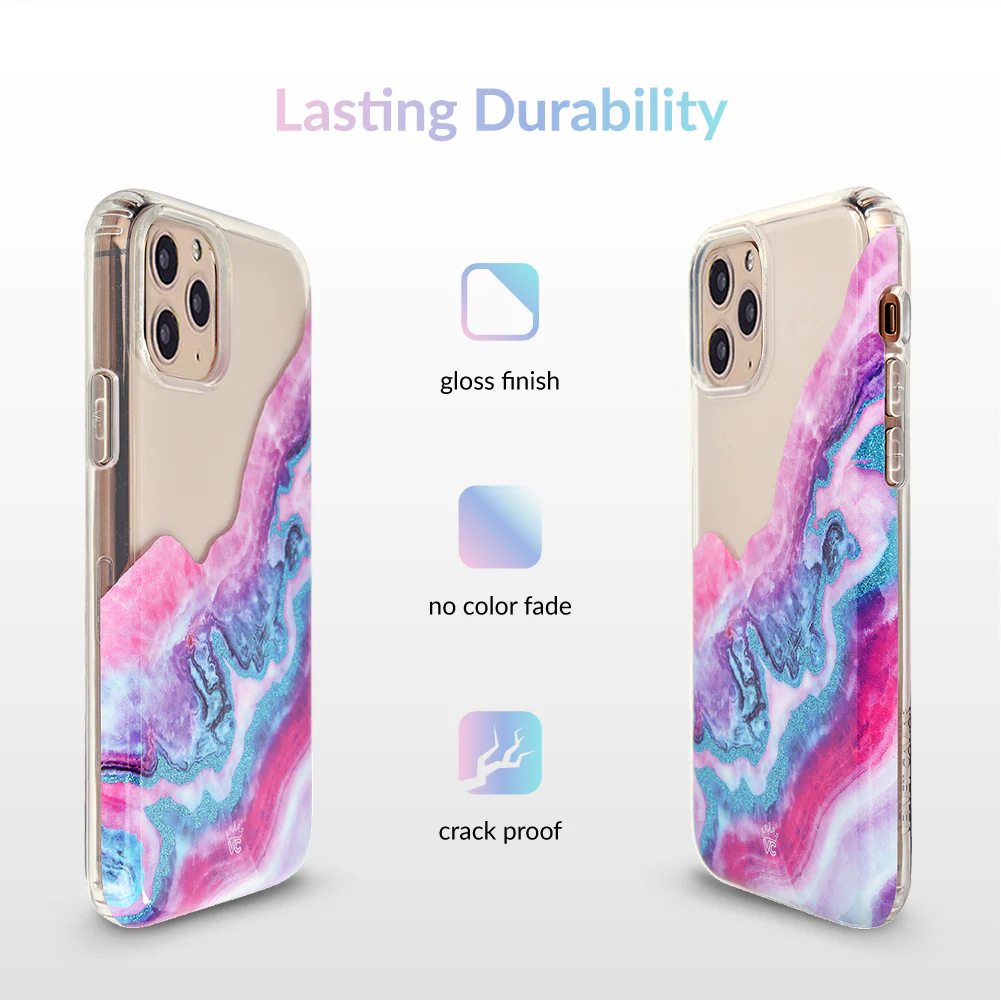 Geode Glitter Clear iPhone Case - Image 77