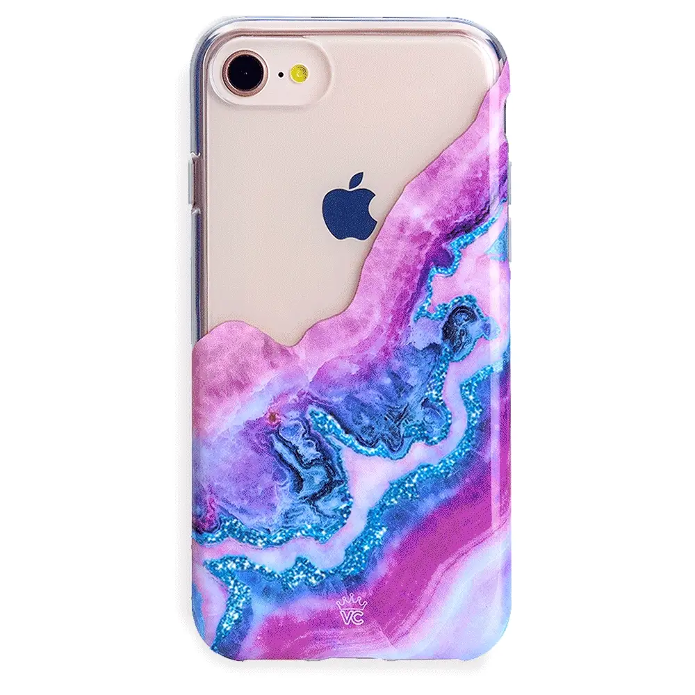 Geode Glitter Clear iPhone Case - Image 8