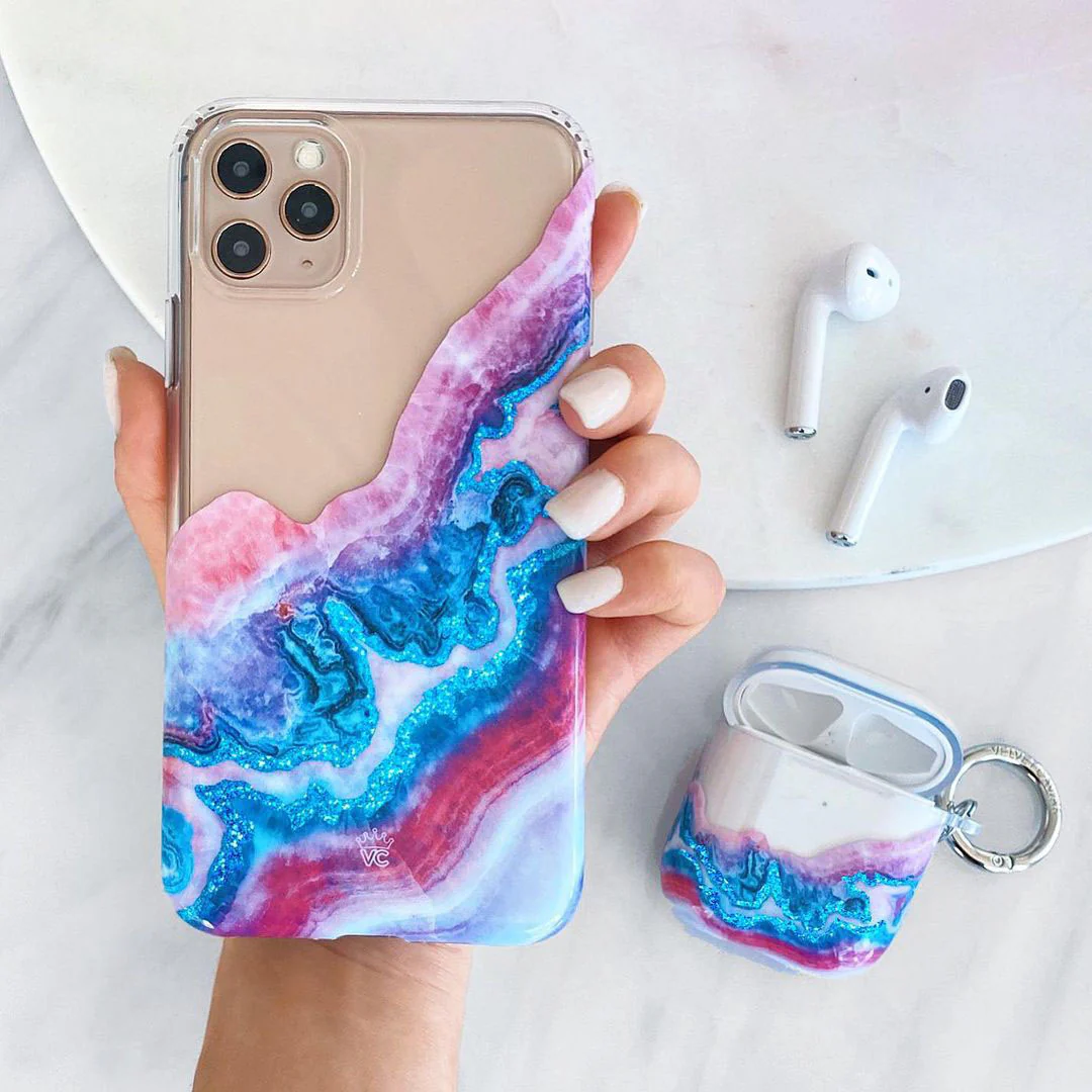Geode Glitter Clear iPhone Case - Image 80
