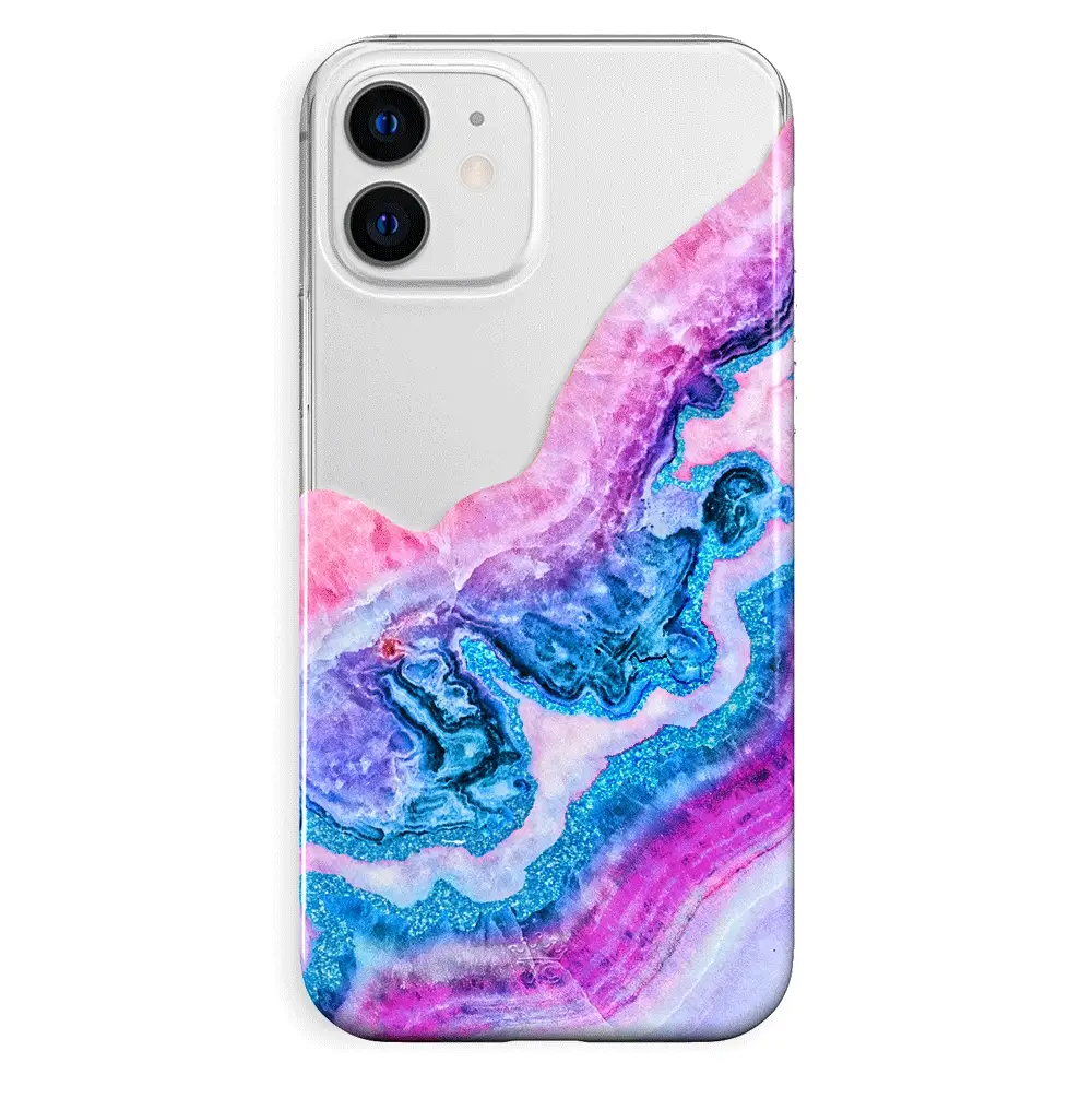 Geode Glitter Clear iPhone Case - Image 97