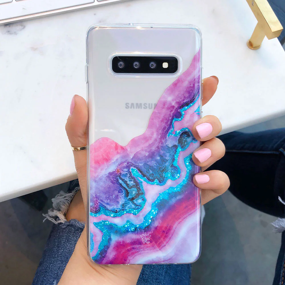 Geode Glitter Clear Samsung Case - Image 44
