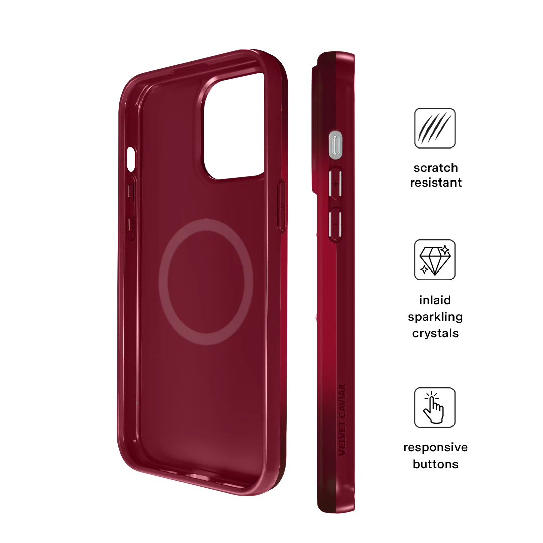Black Cherry Crystal iPhone Case - Image 60