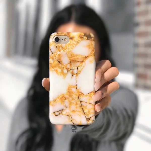 Amber Gold Marble iPhone Case - Image 13