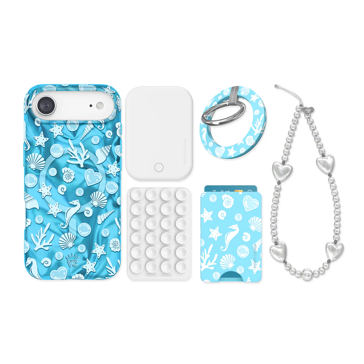 Aquamarine Holo iPhone Bundle Set