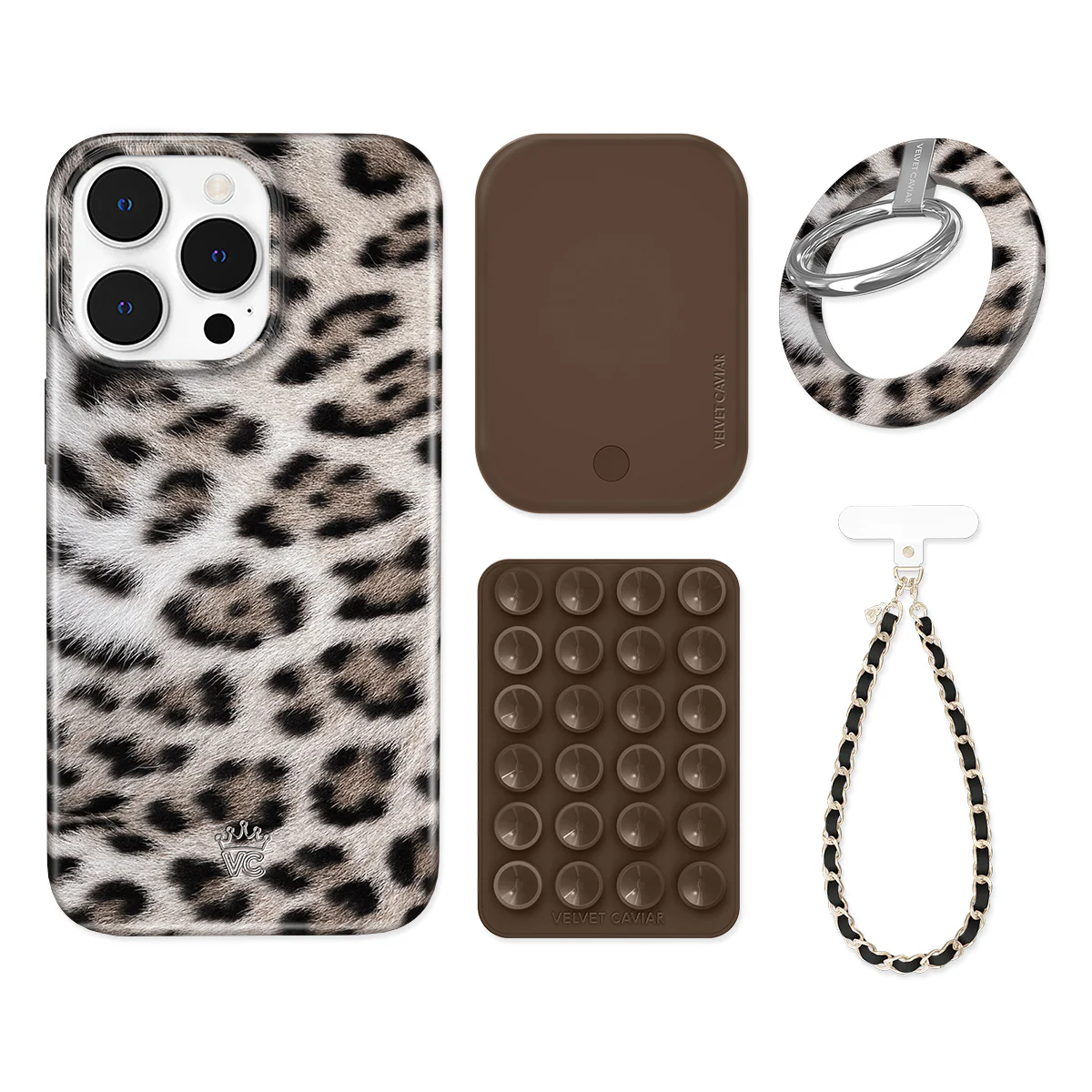 Arctic Leopard iPhone Bundle Set - Grip - Image 10