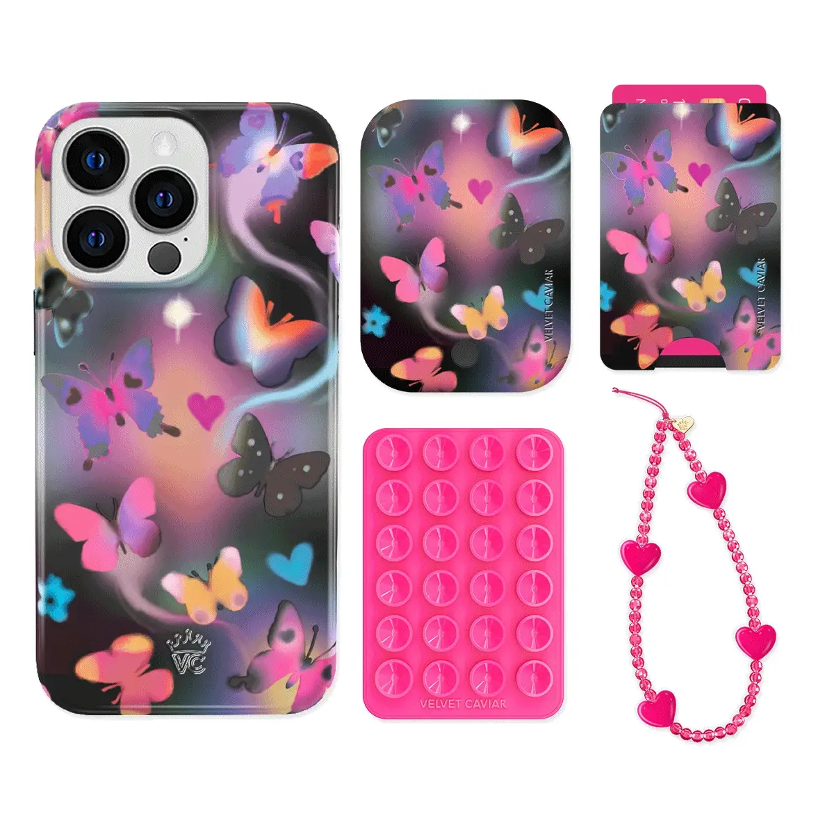 Aurora Butterfly iPhone Bundle Set - Wallet - Image 19