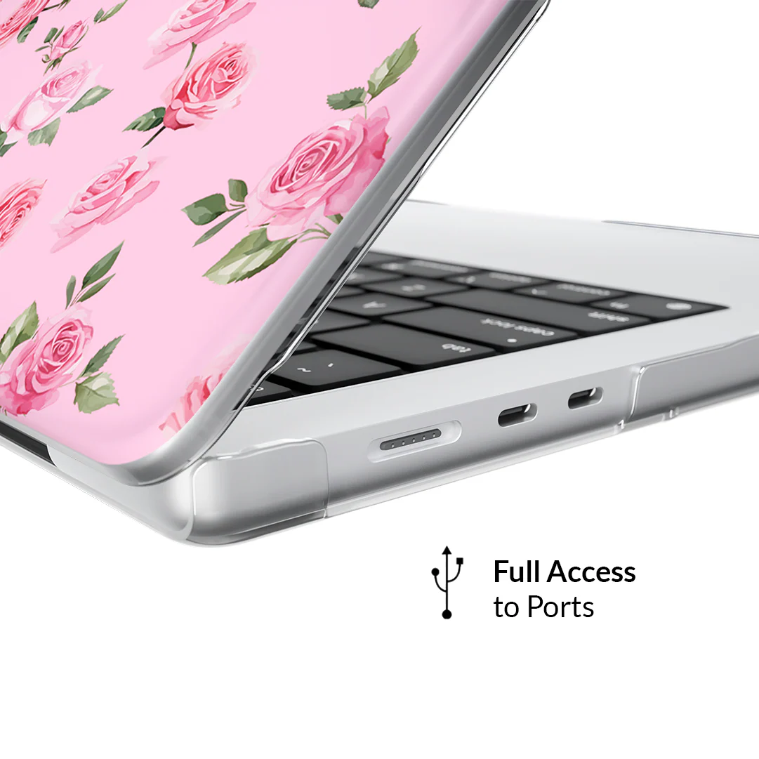 Baby Pink Roses MacBook Case - Image 3