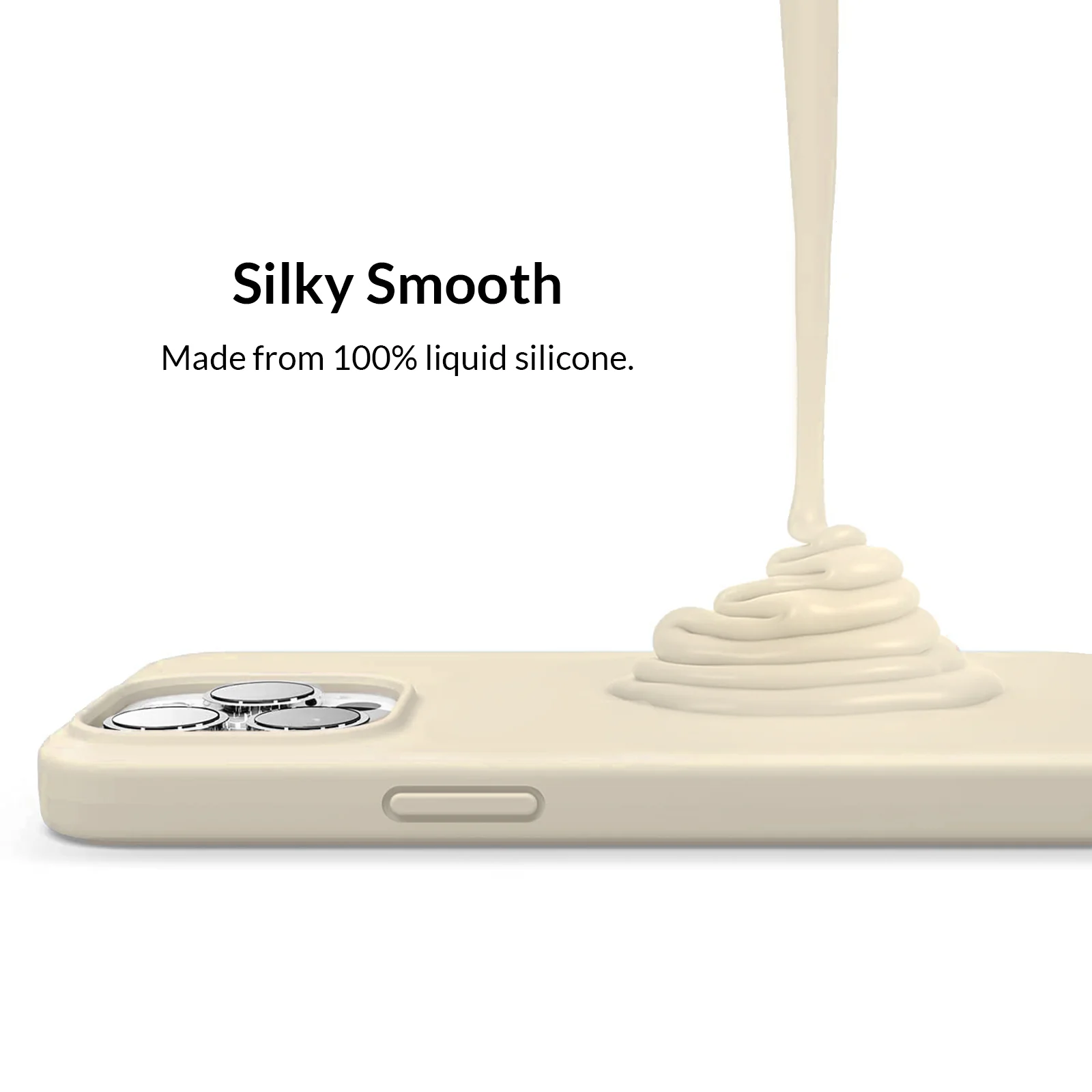 Beige Silicone iPhone Case - Image 10
