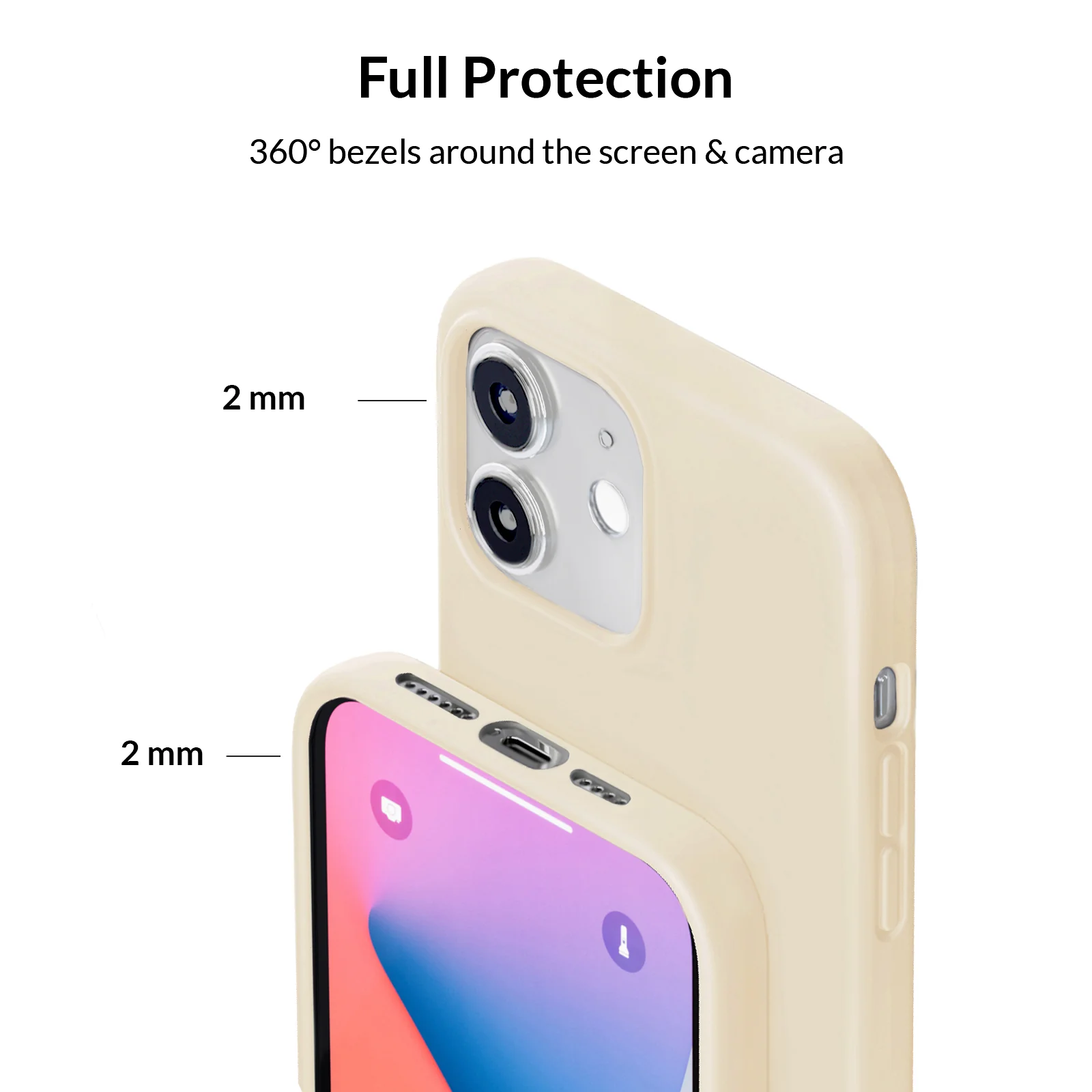 Beige Silicone iPhone Case - Image 46