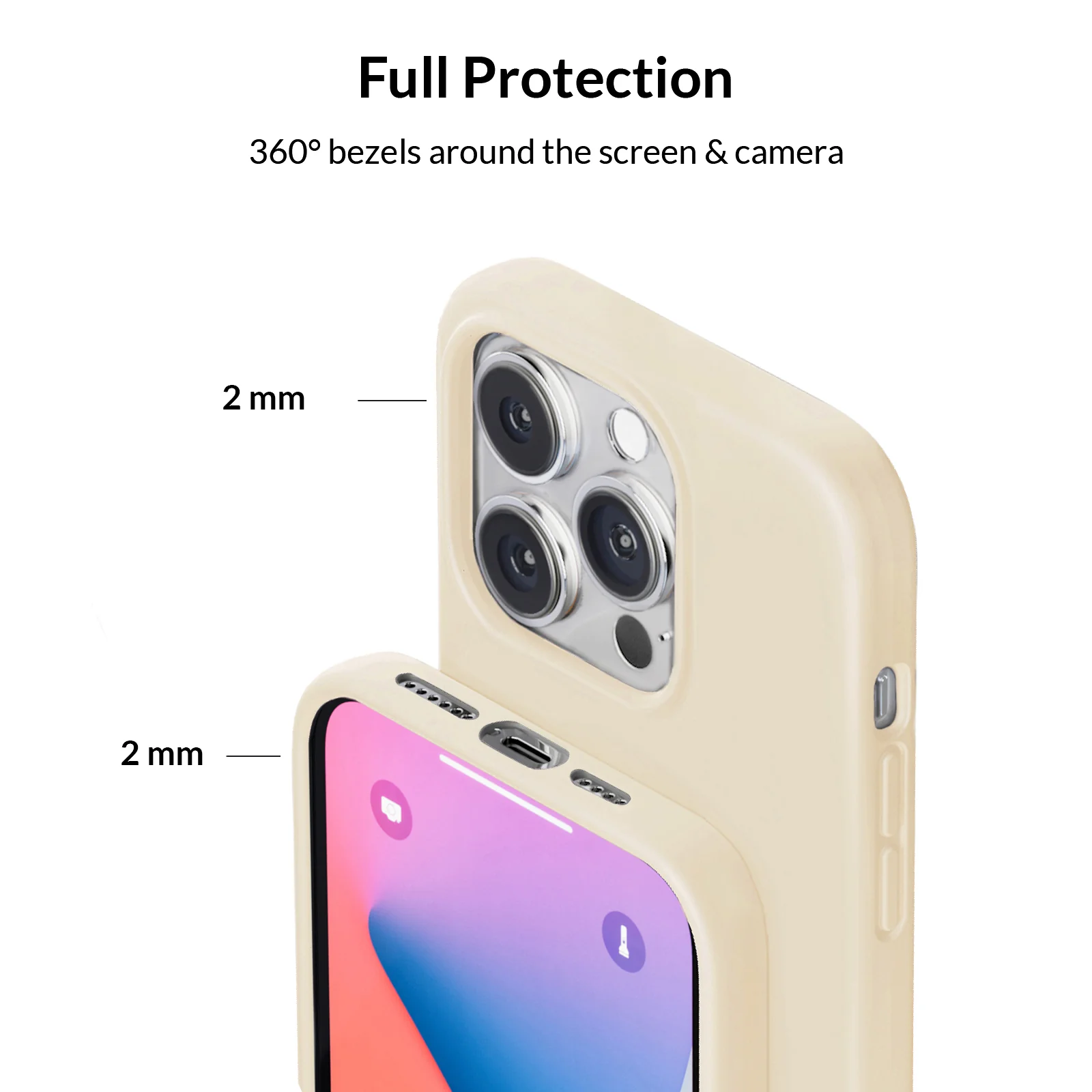Beige Silicone iPhone Case - Image 92