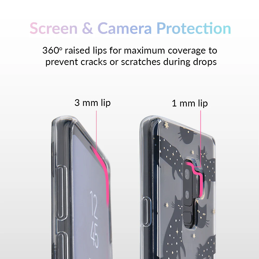 Black Cat Clear Samsung Galaxy Case - Image 26