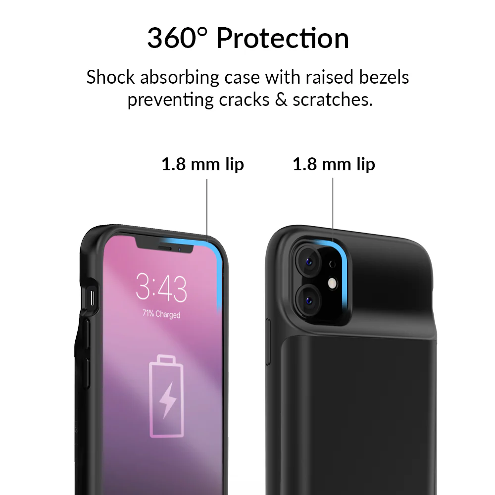 Black iPhone Charging Case - Image 22