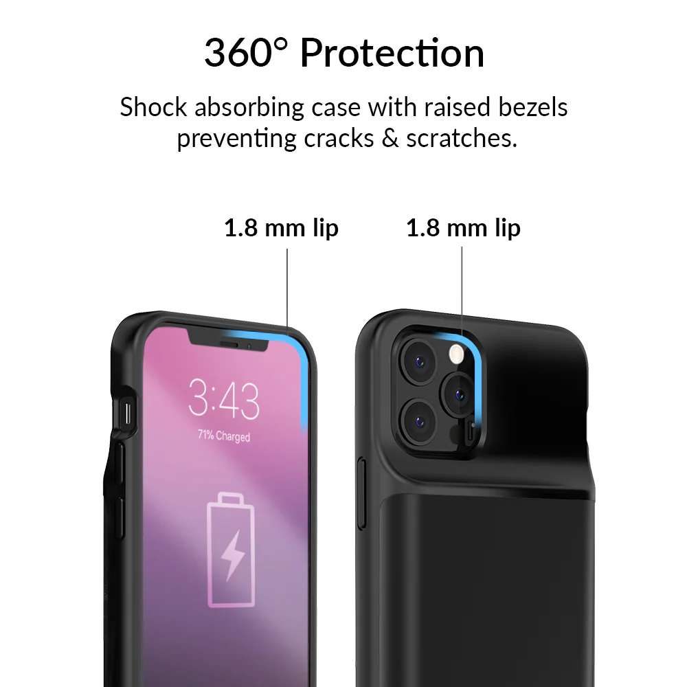 Black iPhone Charging Case - Image 52