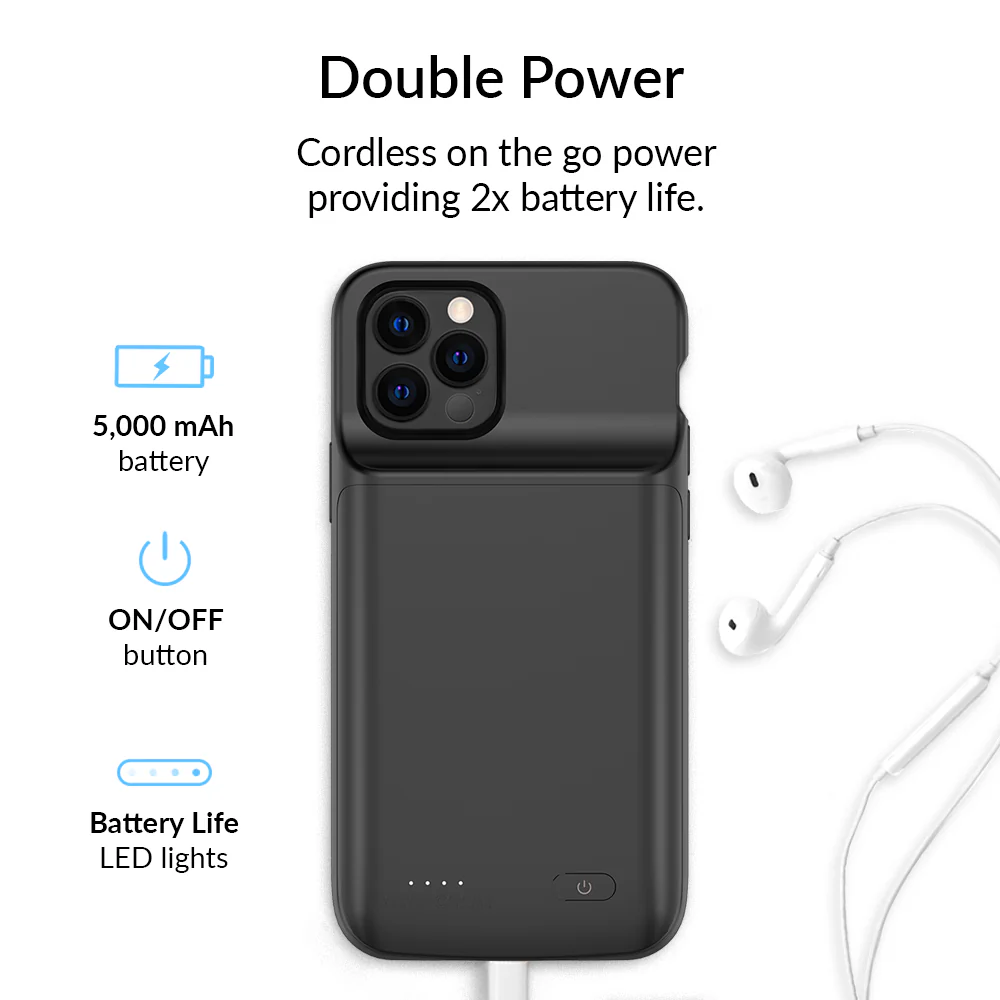 Black iPhone Charging Case - Image 56
