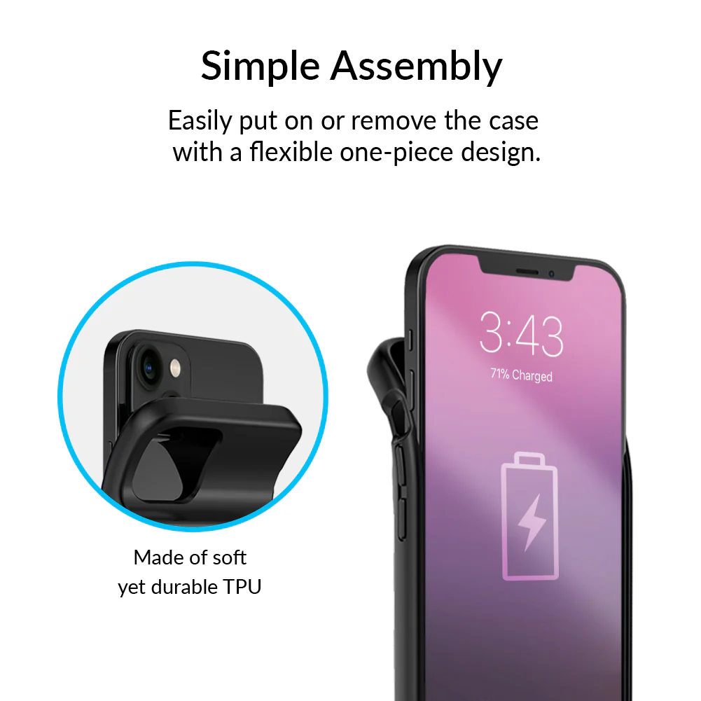 Black iPhone Charging Case - Image 71
