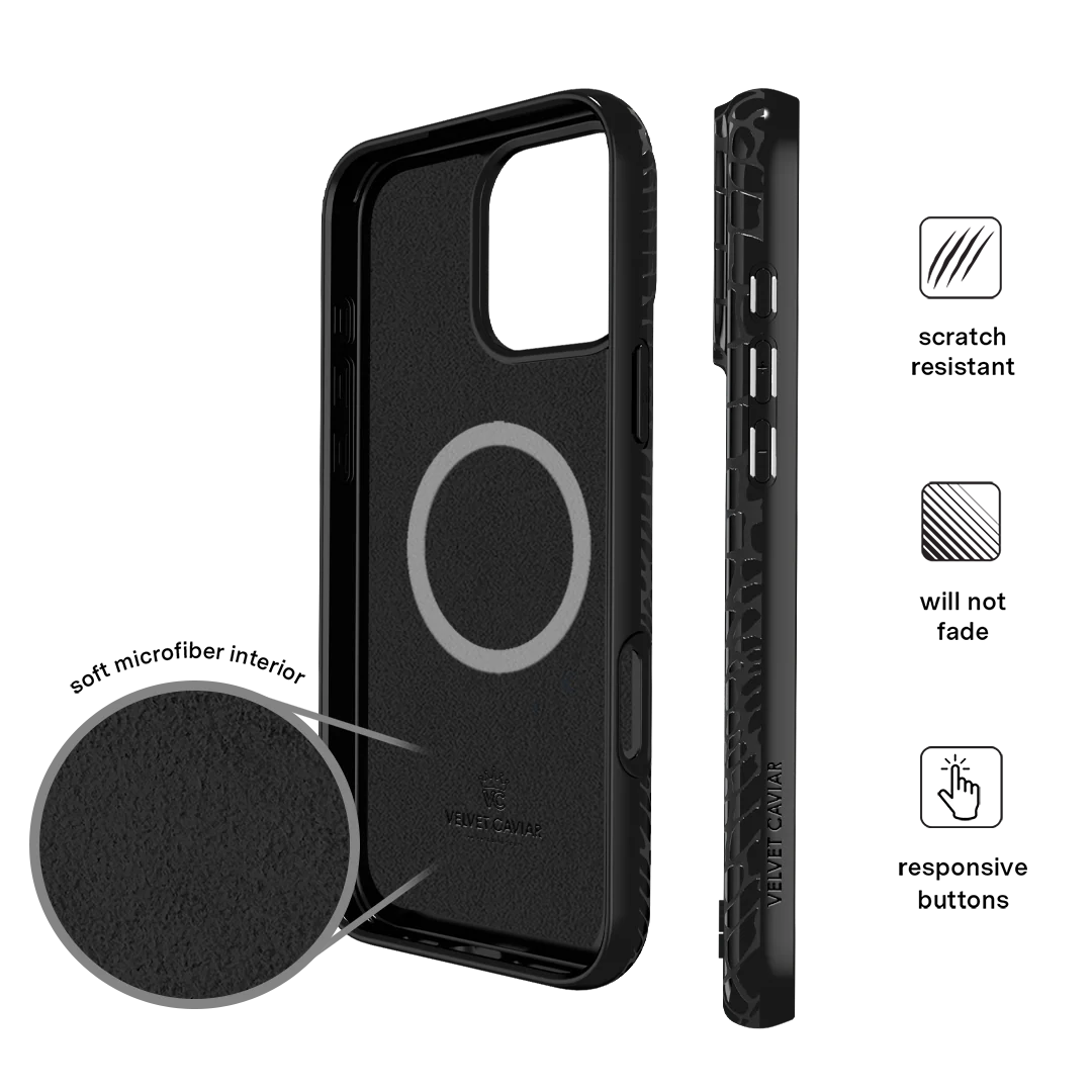 Black Croc iPhone Case - Image 126