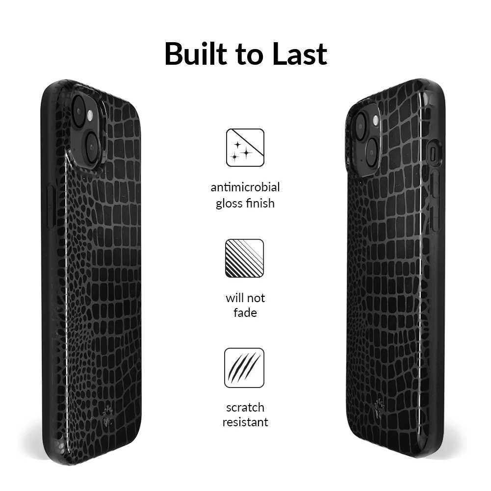 Black Croc iPhone Case - Image 17
