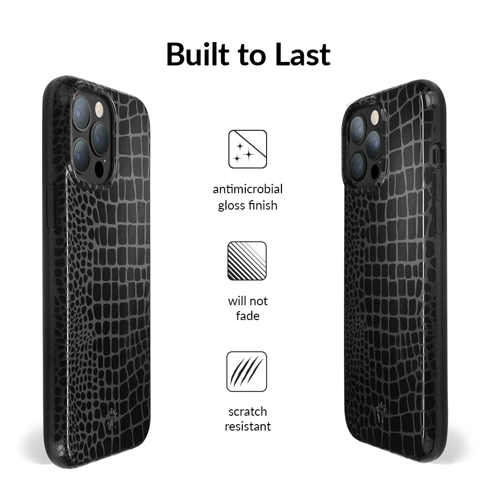 Black Croc iPhone Case - Image 71