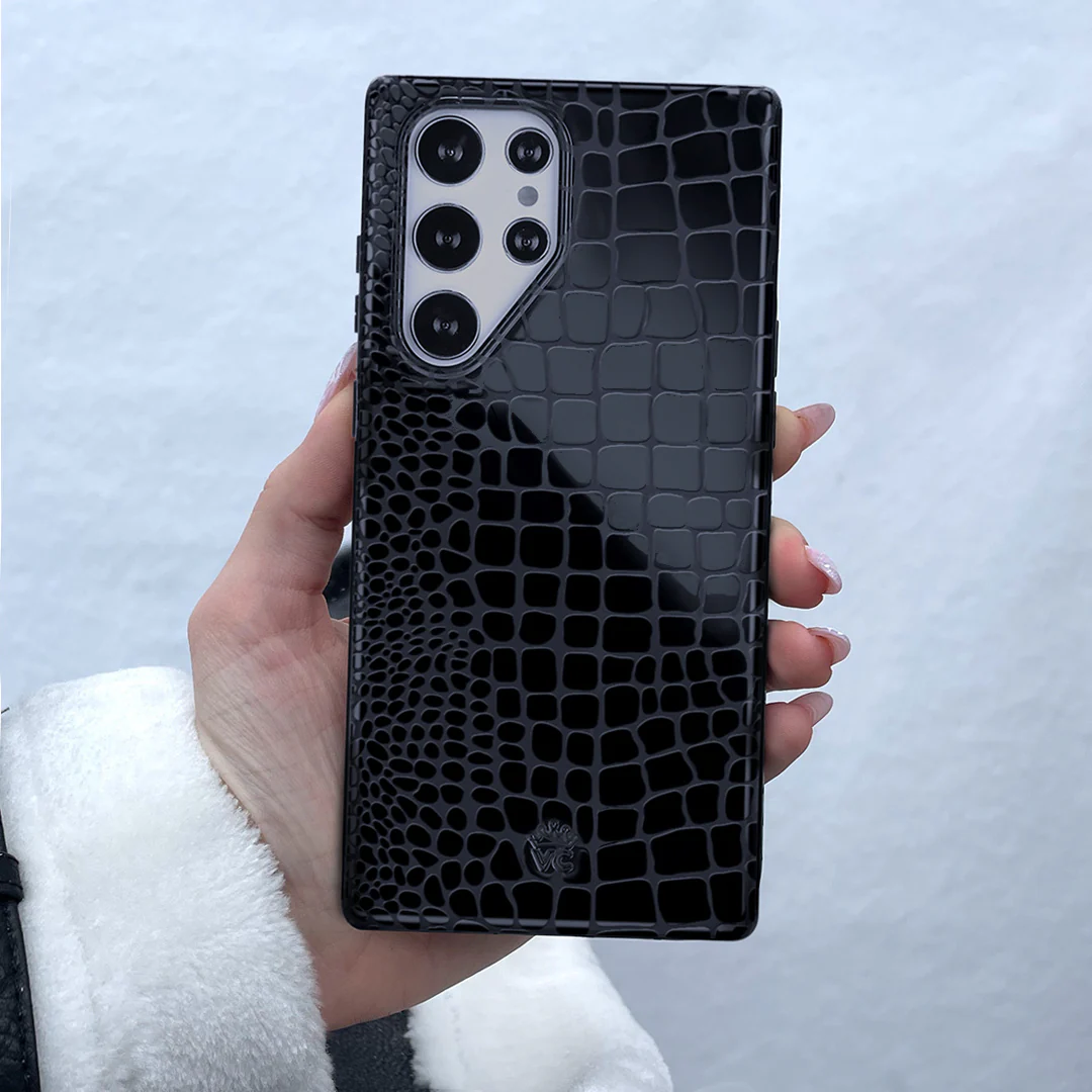 Black Croc Samsung Case - Image 20