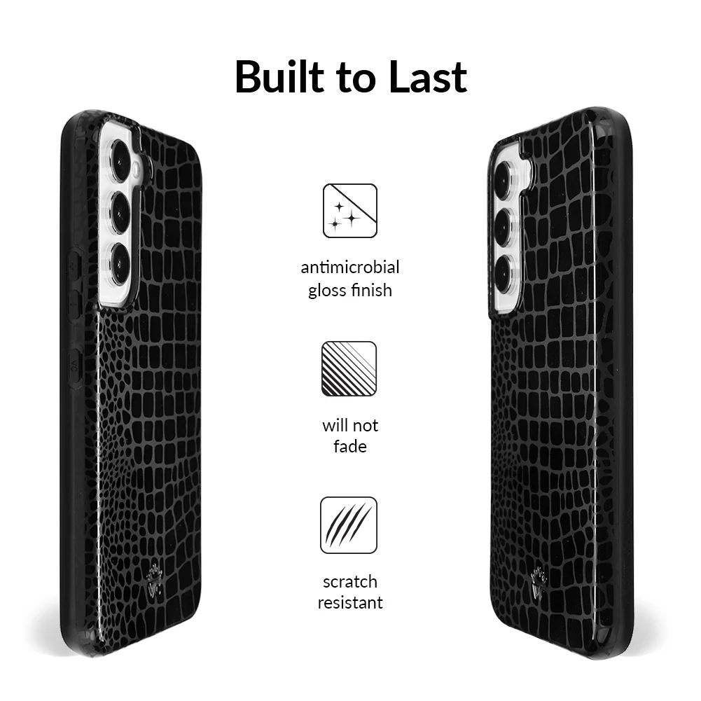 Black Croc Samsung Case - Image 28