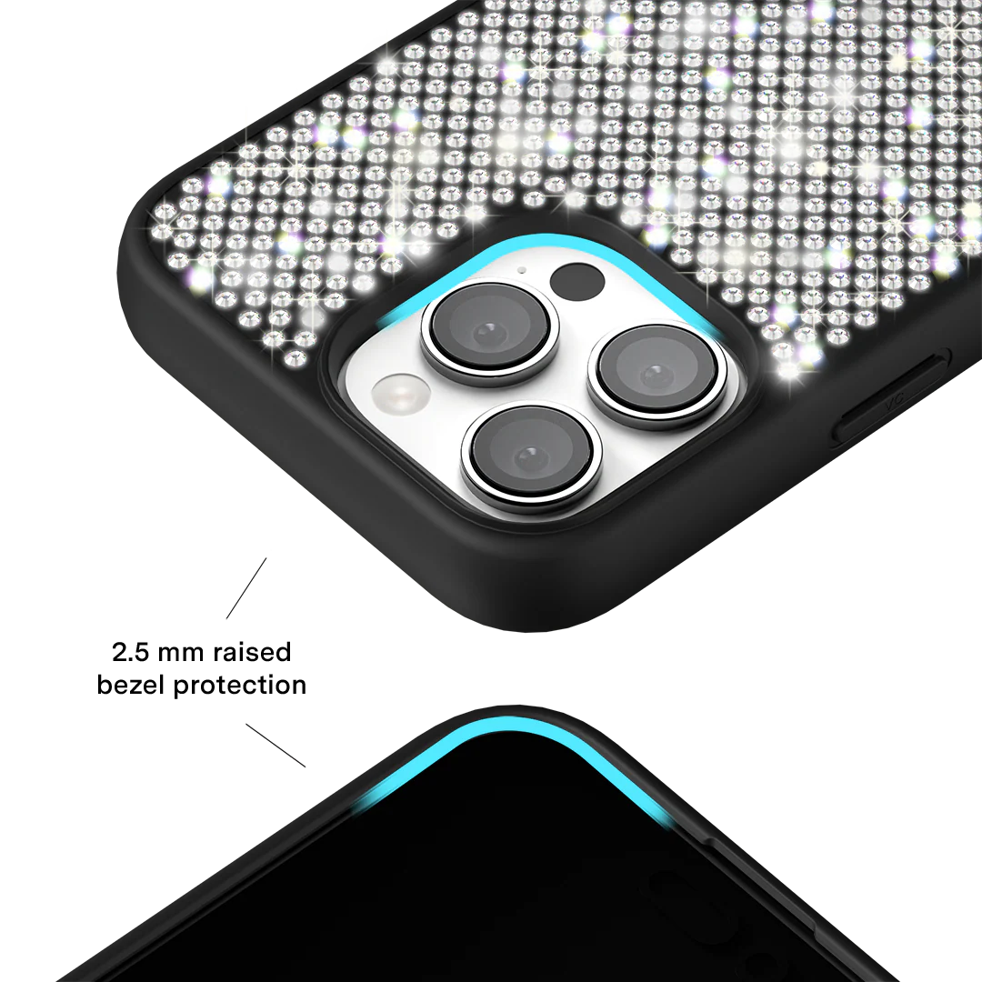Black Caviar Crystals iPhone Case - Image 3