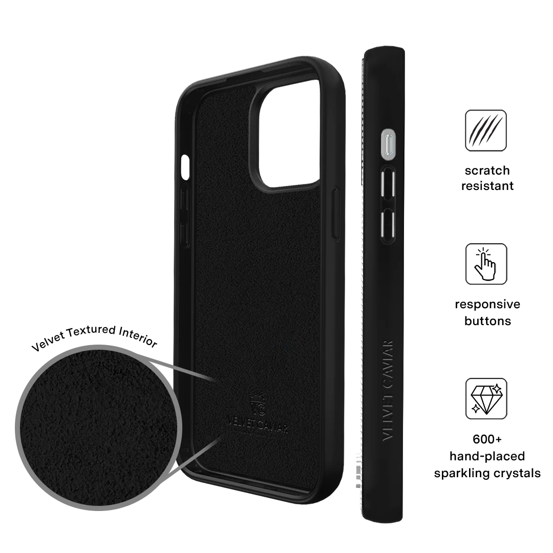 Black Caviar Crystals iPhone Case - Image 50