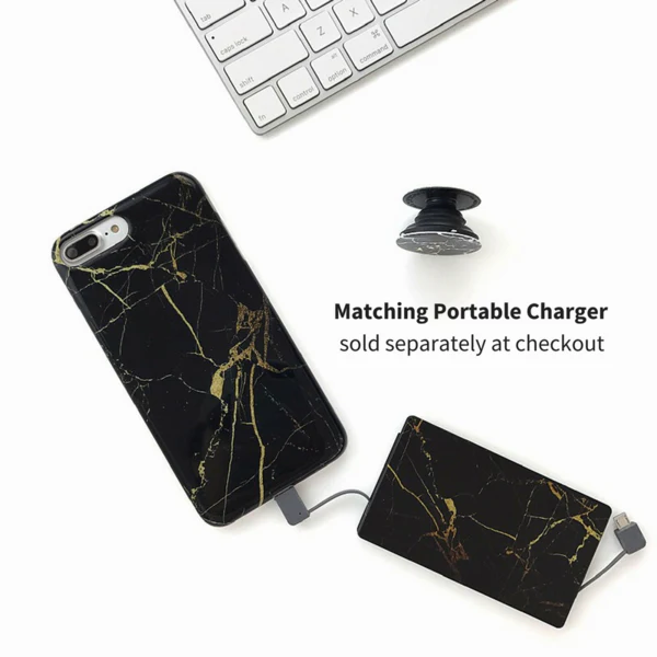 Black & Gold Marble iPhone Case - Image 20