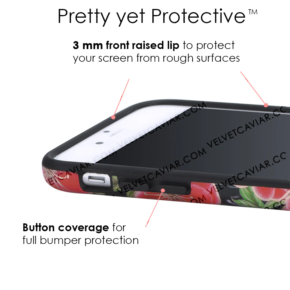 Black Hibiscus Rose Gold Chrome Floral iPhone Case - Image 33