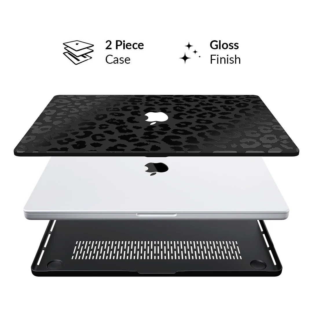 Black Leopard MacBook Case - Image 20