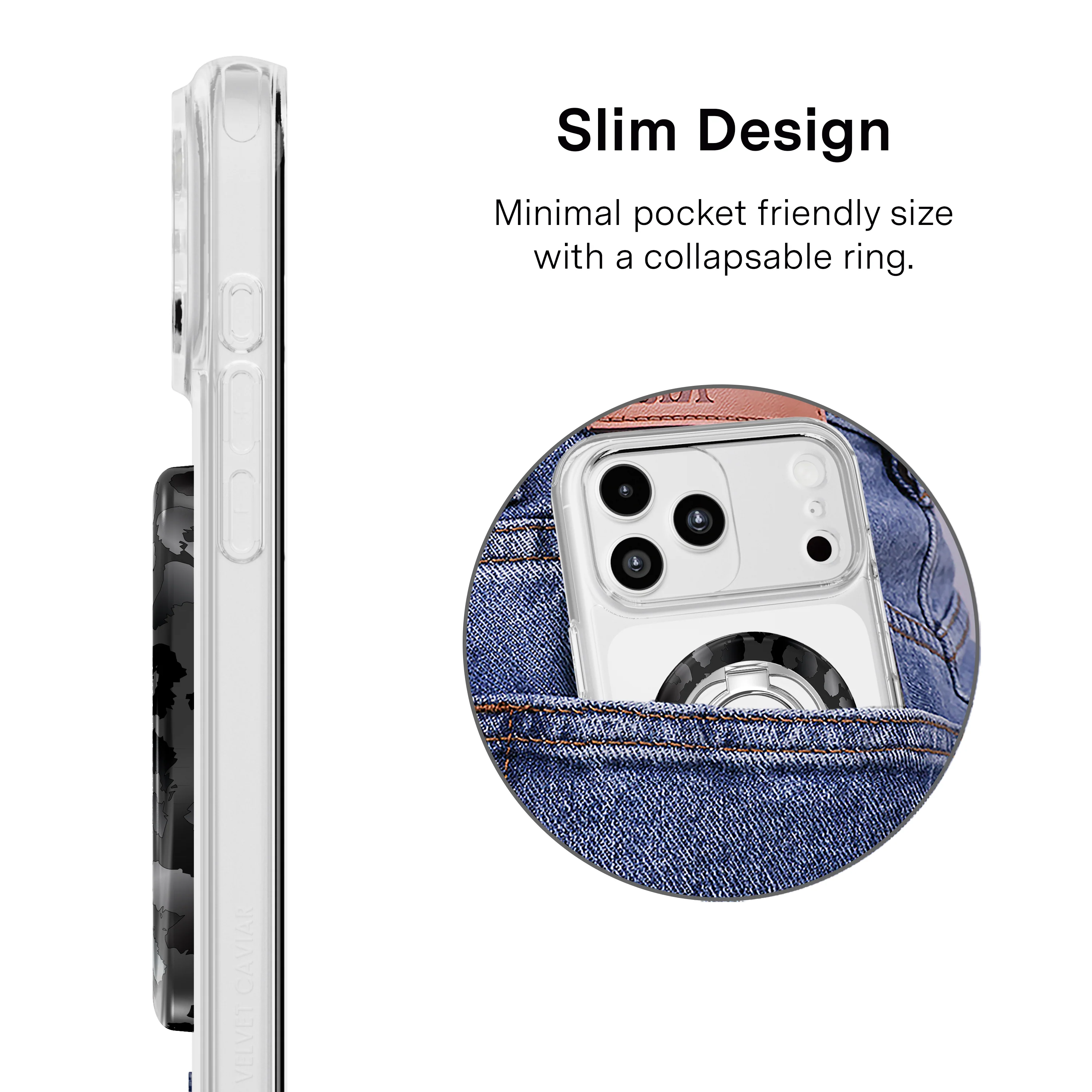 Black Leopard MagSafe Grip Ring - Image 4