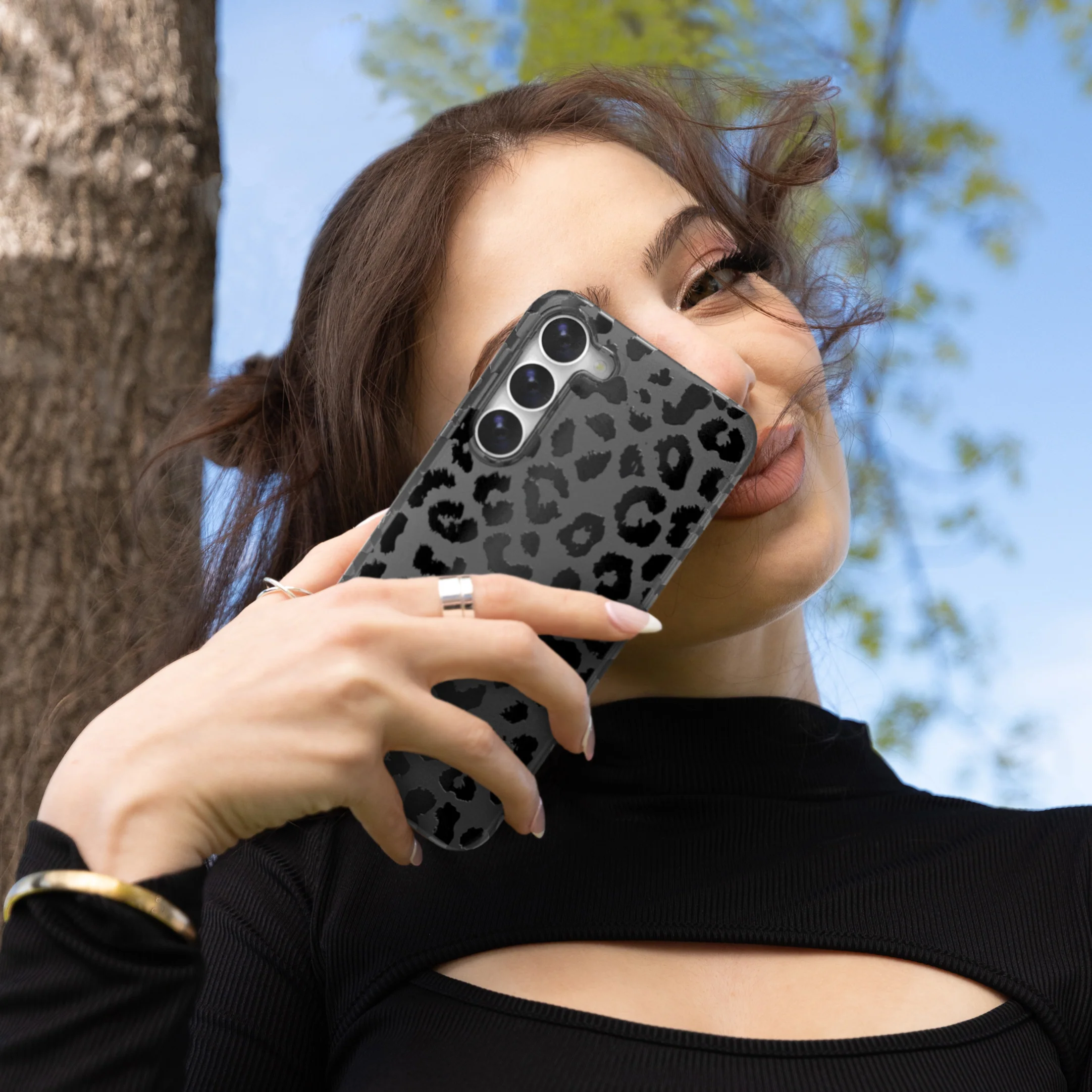 Black Leopard Samsung Case - Image 76