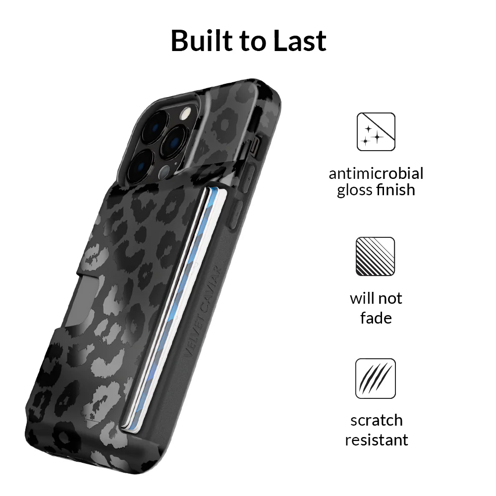 Black Leopard iPhone Wallet Case - Image 105