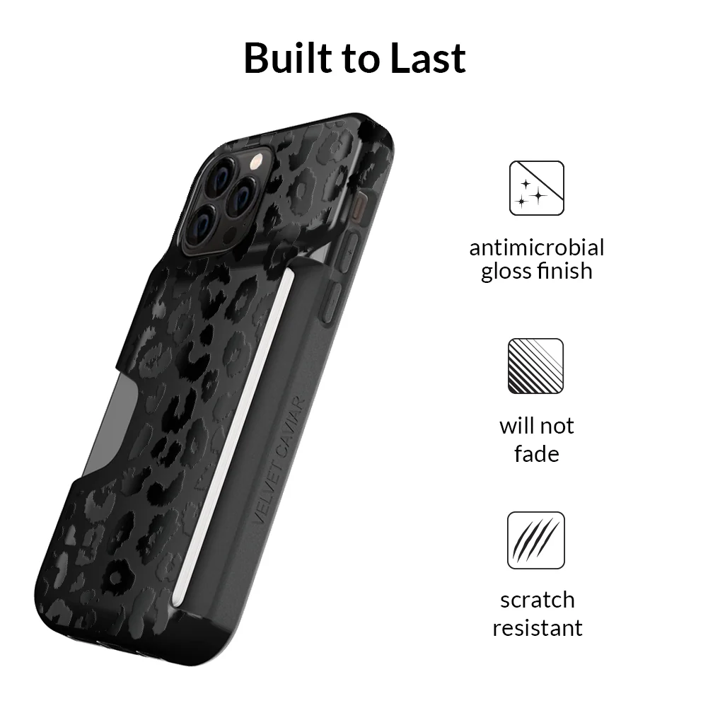 Black Leopard iPhone Wallet Case - Image 42