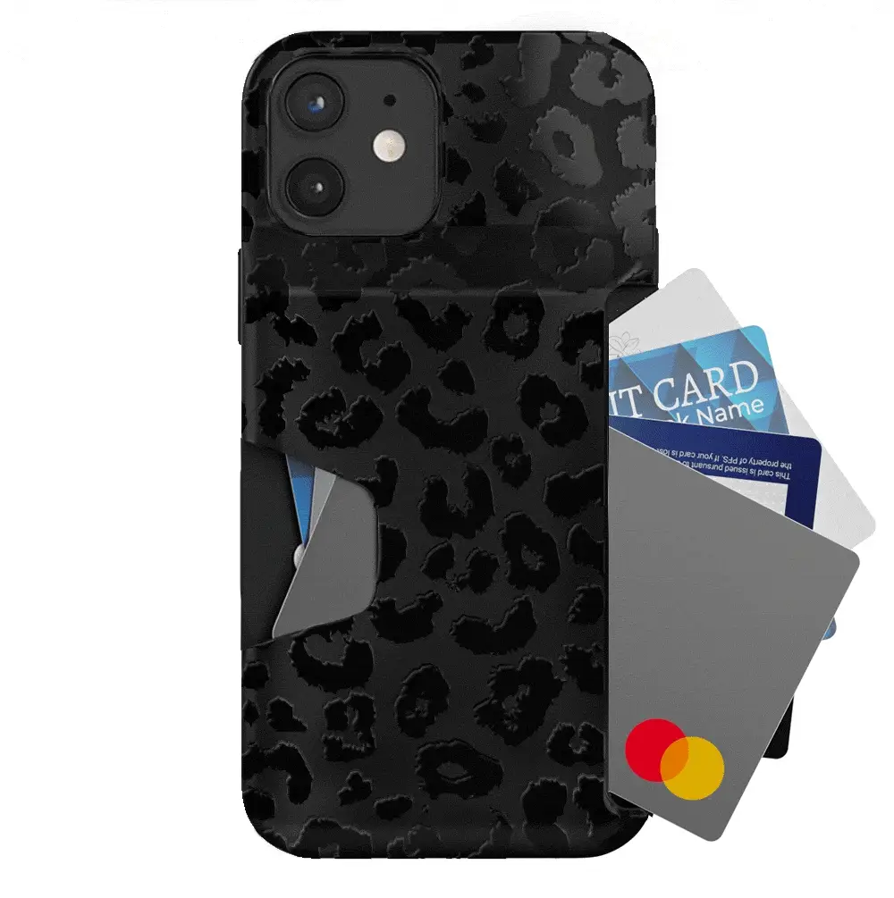 Black Leopard iPhone Wallet Case - Image 64