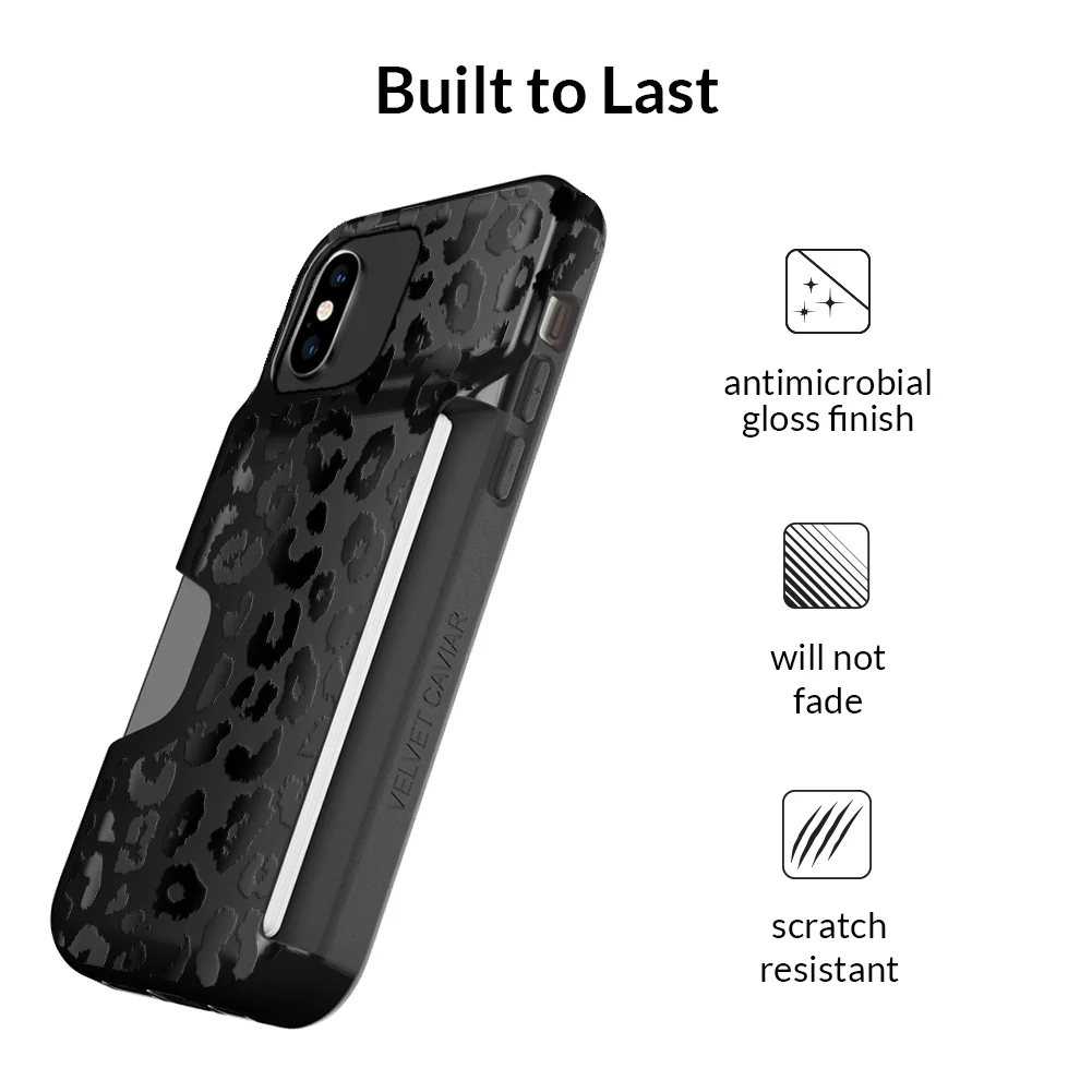 Black Leopard iPhone Wallet Case - Image 7