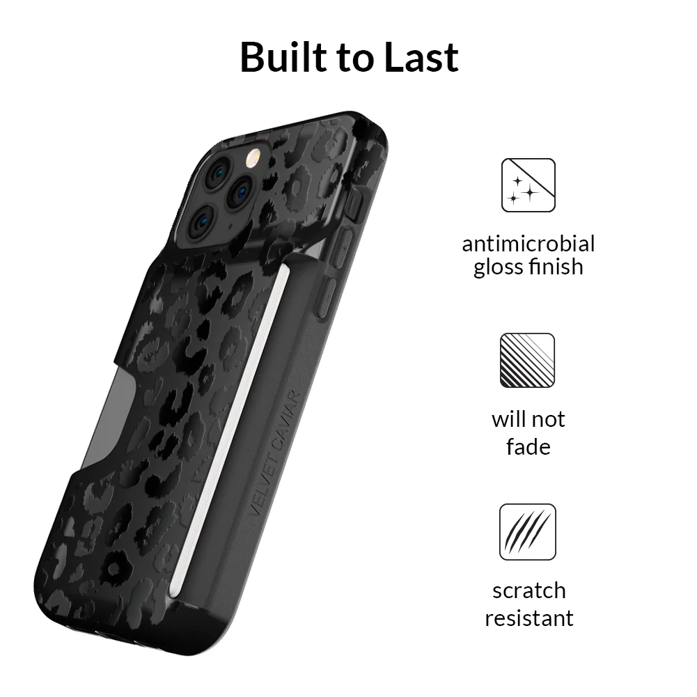Black Leopard iPhone Wallet Case - Image 81