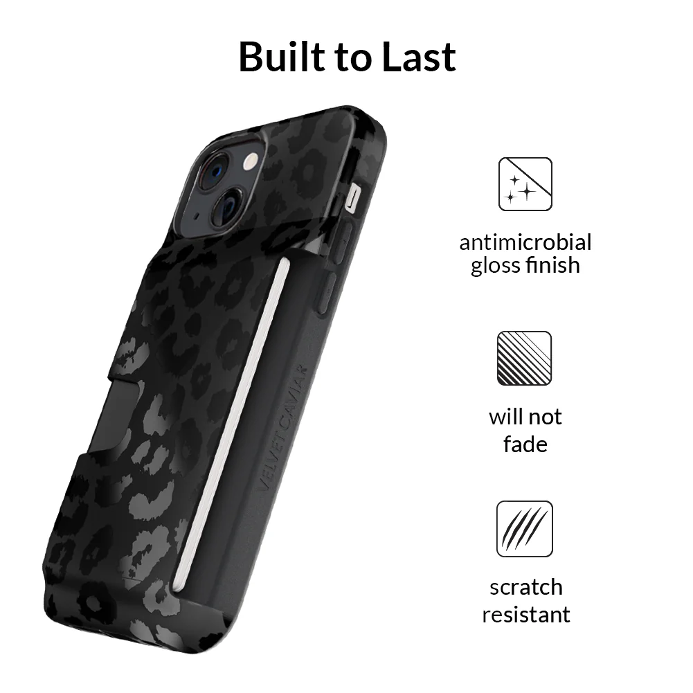 Black Leopard iPhone Wallet Case - Image 91