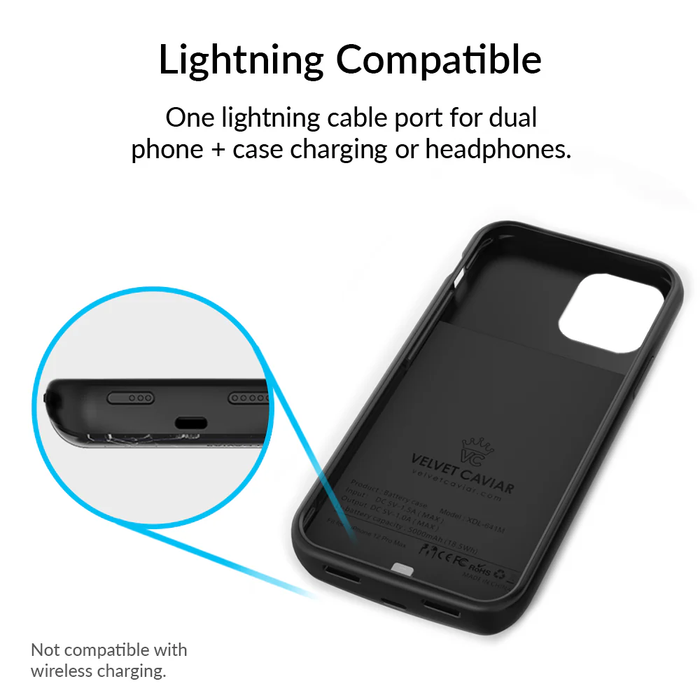 Black Marble iPhone Charging Case - Image 42