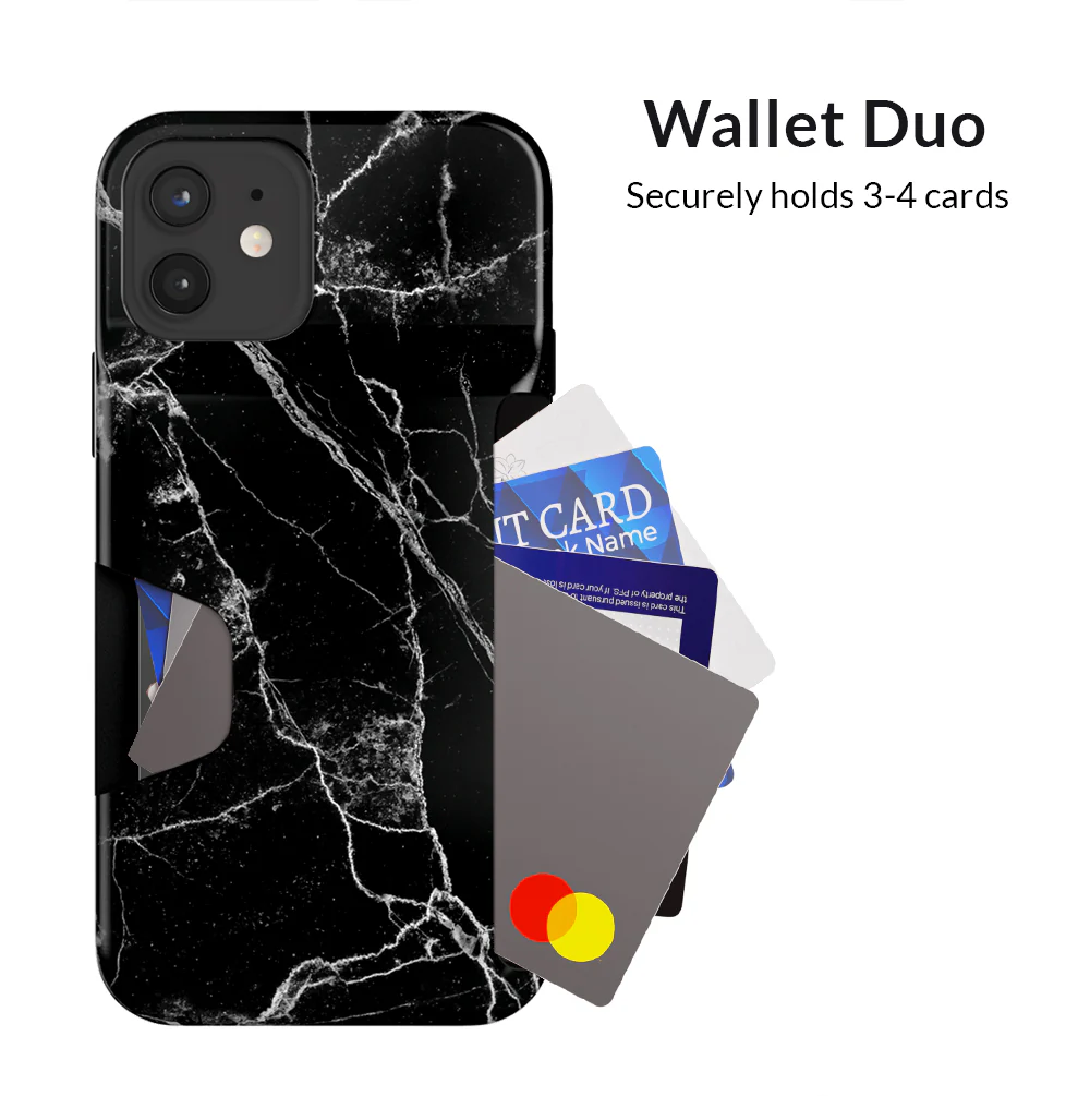 Black Marble Iphone Wallet Case - Image 19