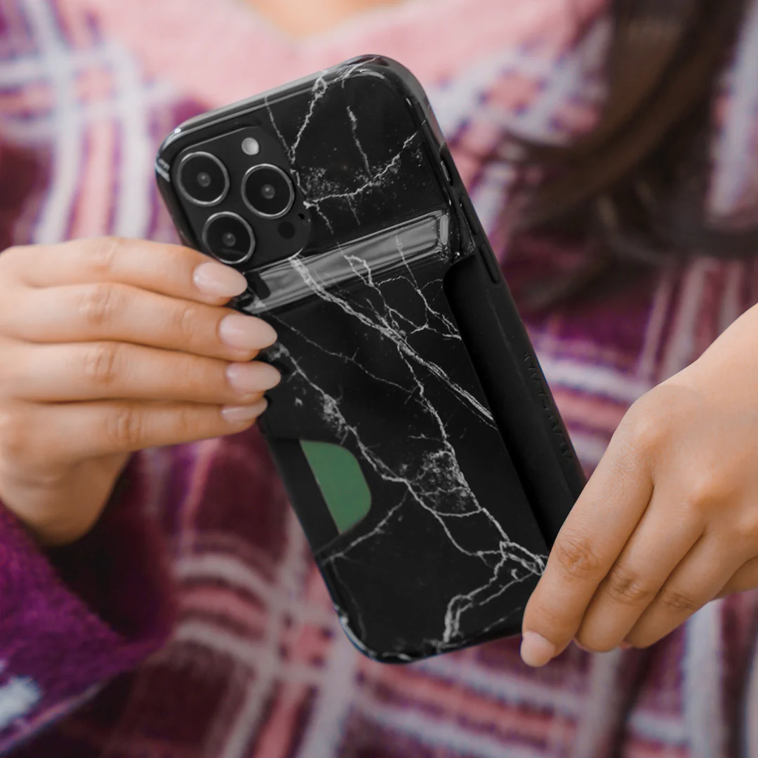 Black Marble Iphone Wallet Case - Image 26