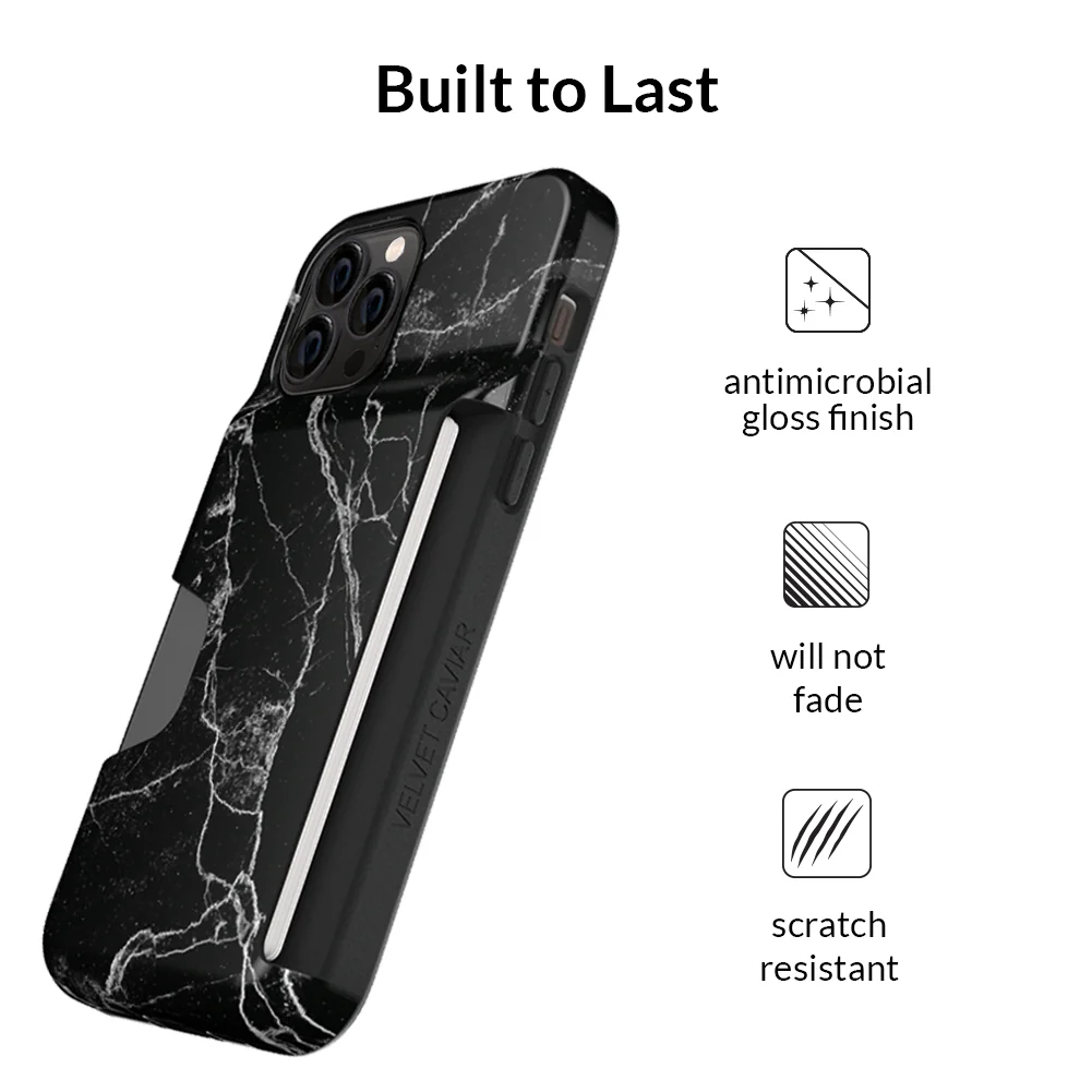 Black Marble Iphone Wallet Case - Image 68