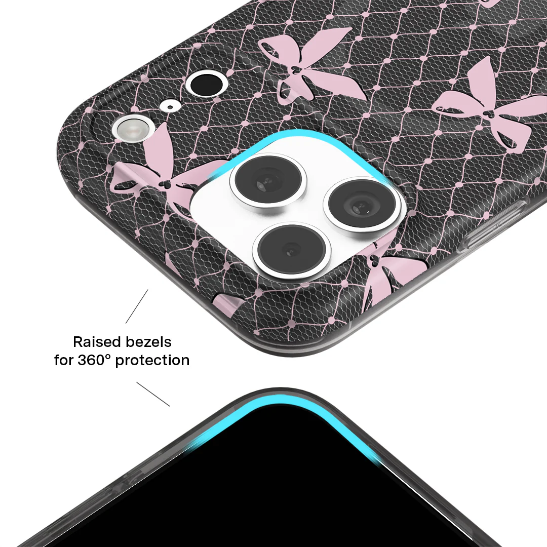 Lacy Pink Bows iPhone Case - Image 83