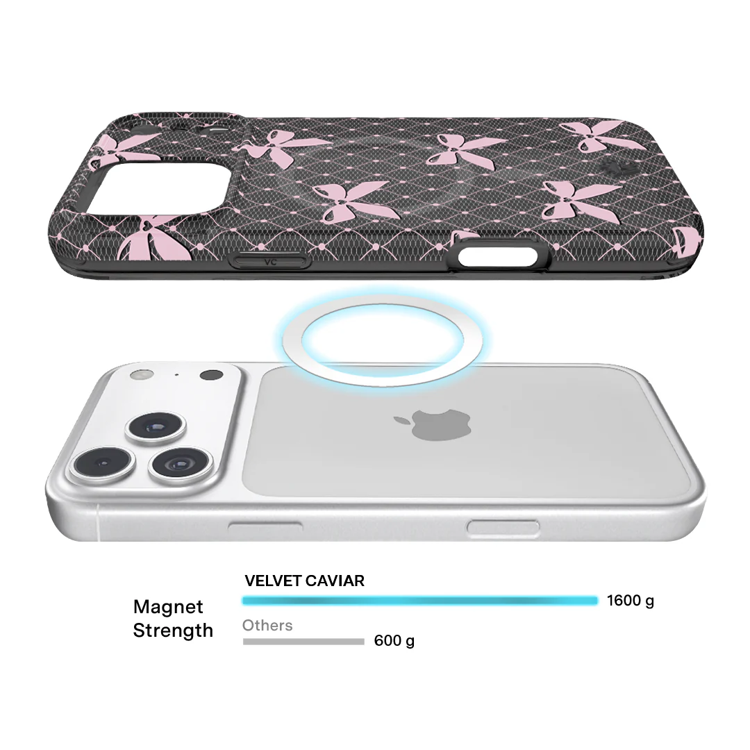 Lacy Pink Bows iPhone Case - Image 89