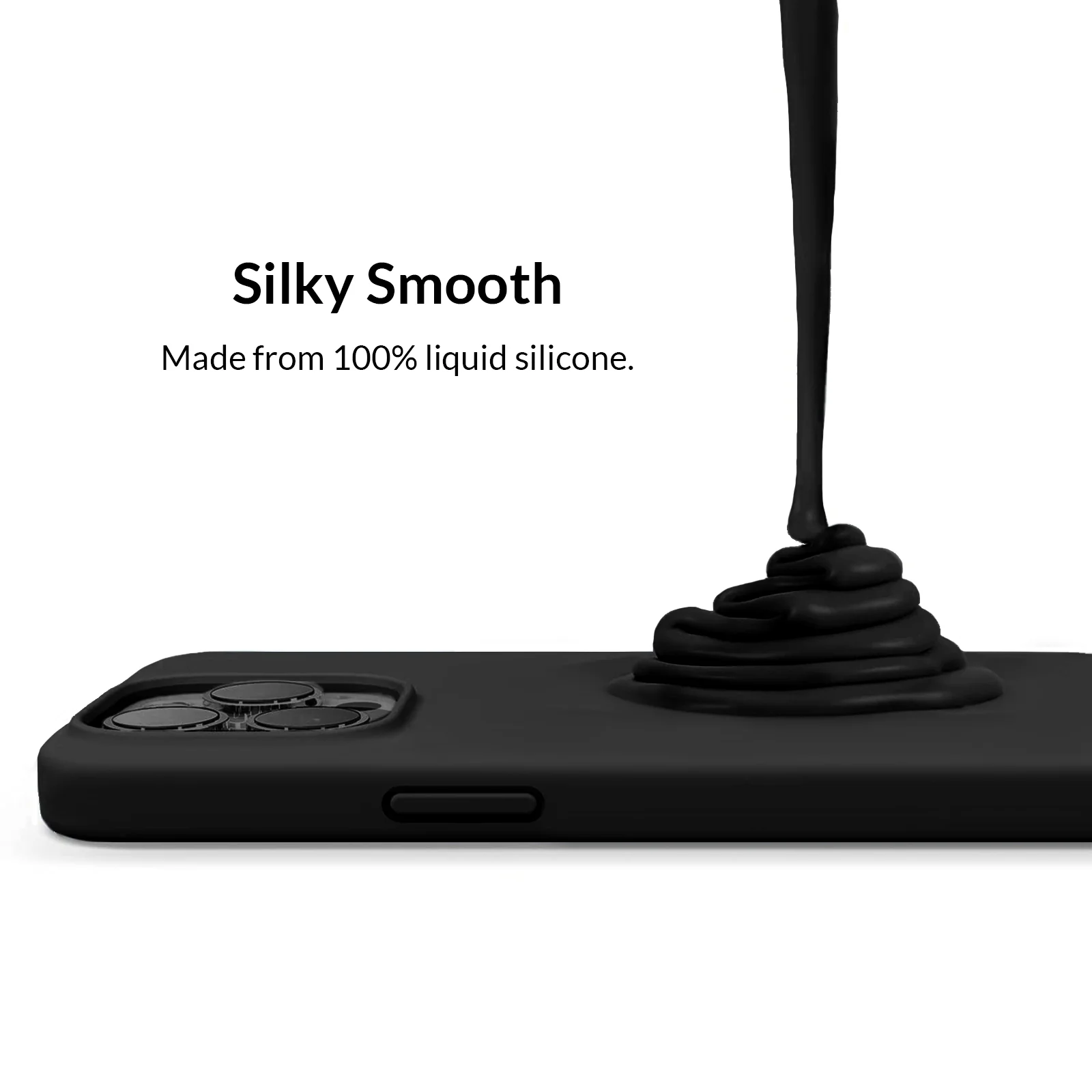 Black Silicone iPhone Case - Image 10