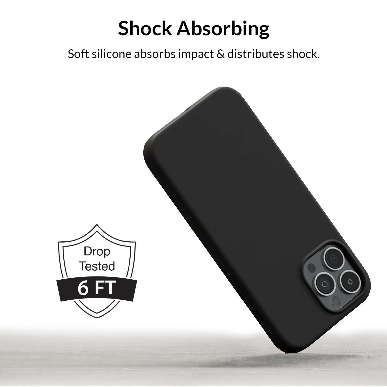 Black Silicone iPhone Case - Image 13