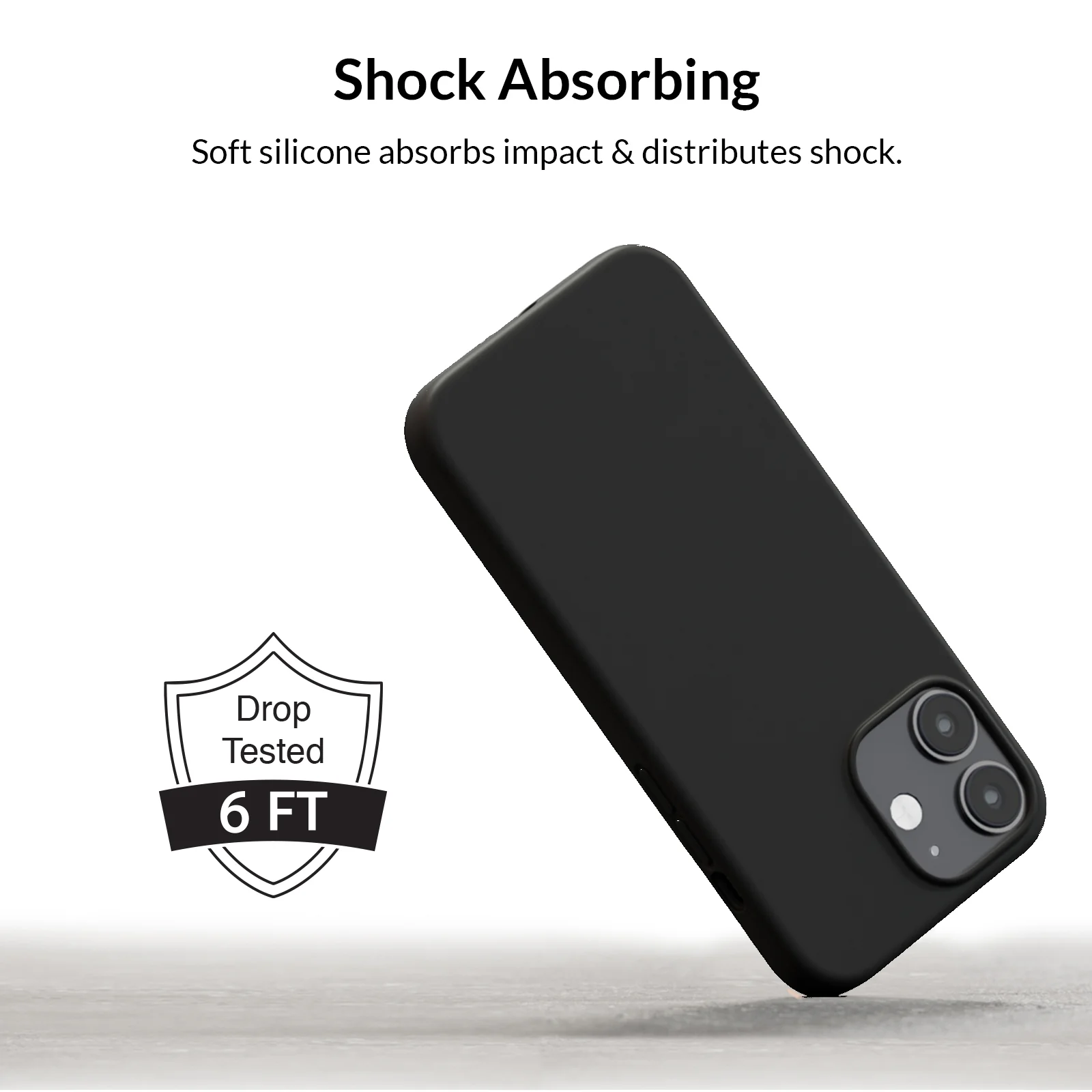 Black Silicone iPhone Case - Image 48
