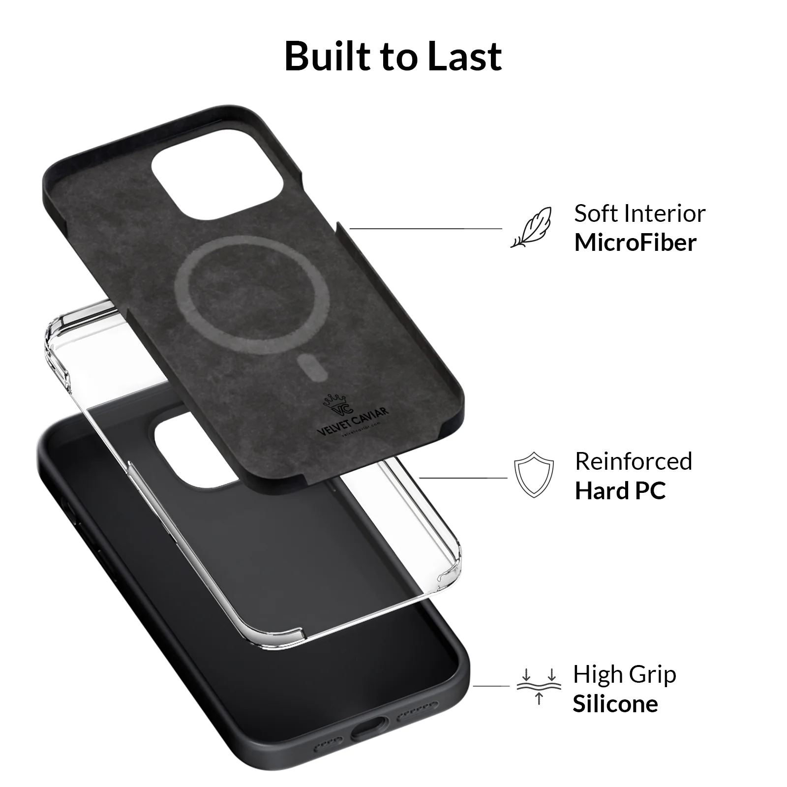 Black Silicone iPhone Case - Image 81
